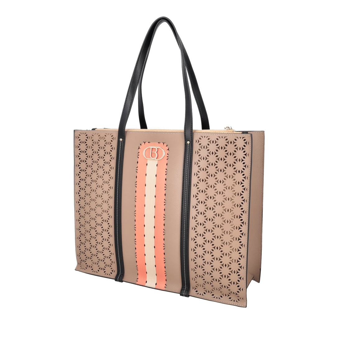 Shopping Mykonos con busta interna colore fango