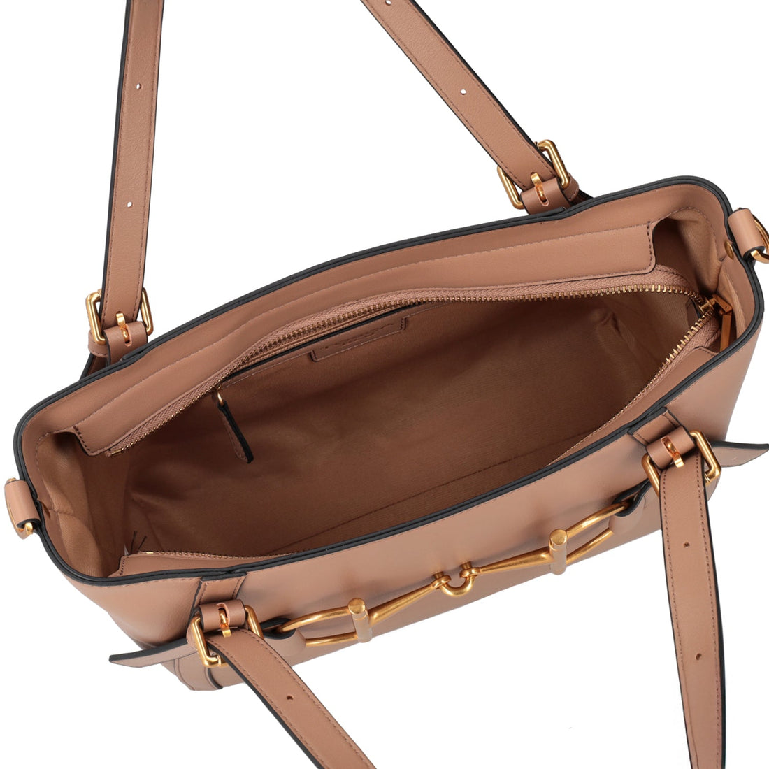 TAN POSITANO SHOPPING BAG WITH BRACKET ACCESSORY