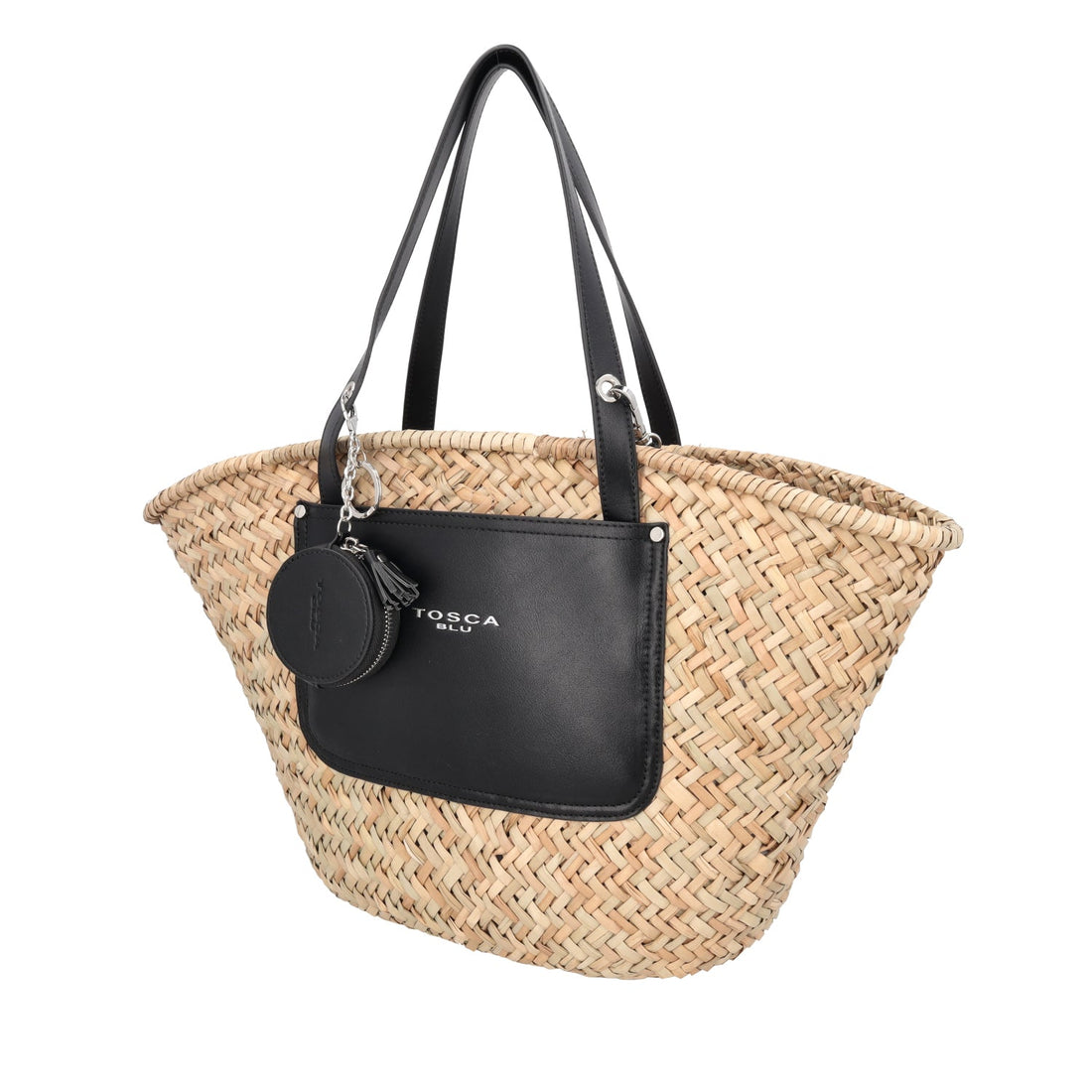 BLACK TROPEA WOVEN BASKET
