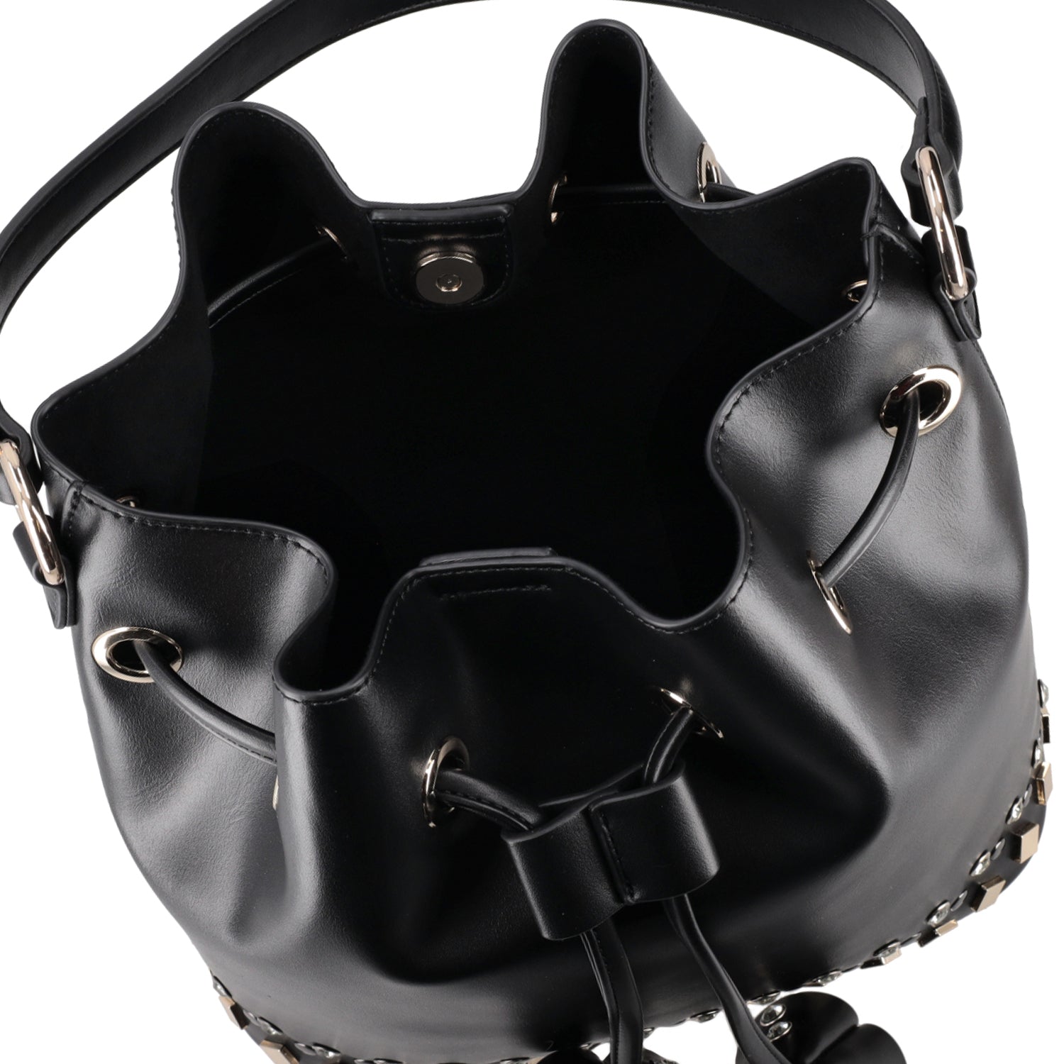 ToscaBlu secchiello grande palinuro con borchie colore nero ts2533b64 c99_3