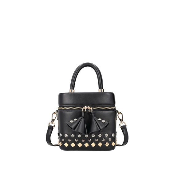 ToscaBlu borsa rigida palinuro con borchie colore nero ts2533b67 c99_1