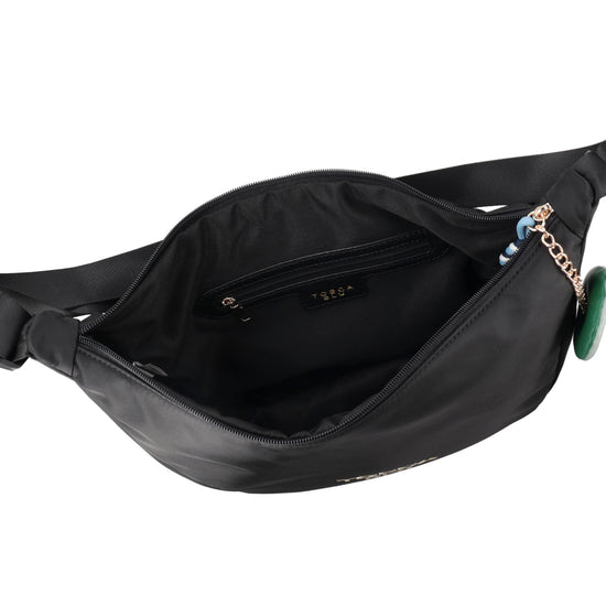 ToscaBlu borsa a spalla liquirizia con charm colore nero ts2537b47 c99_3