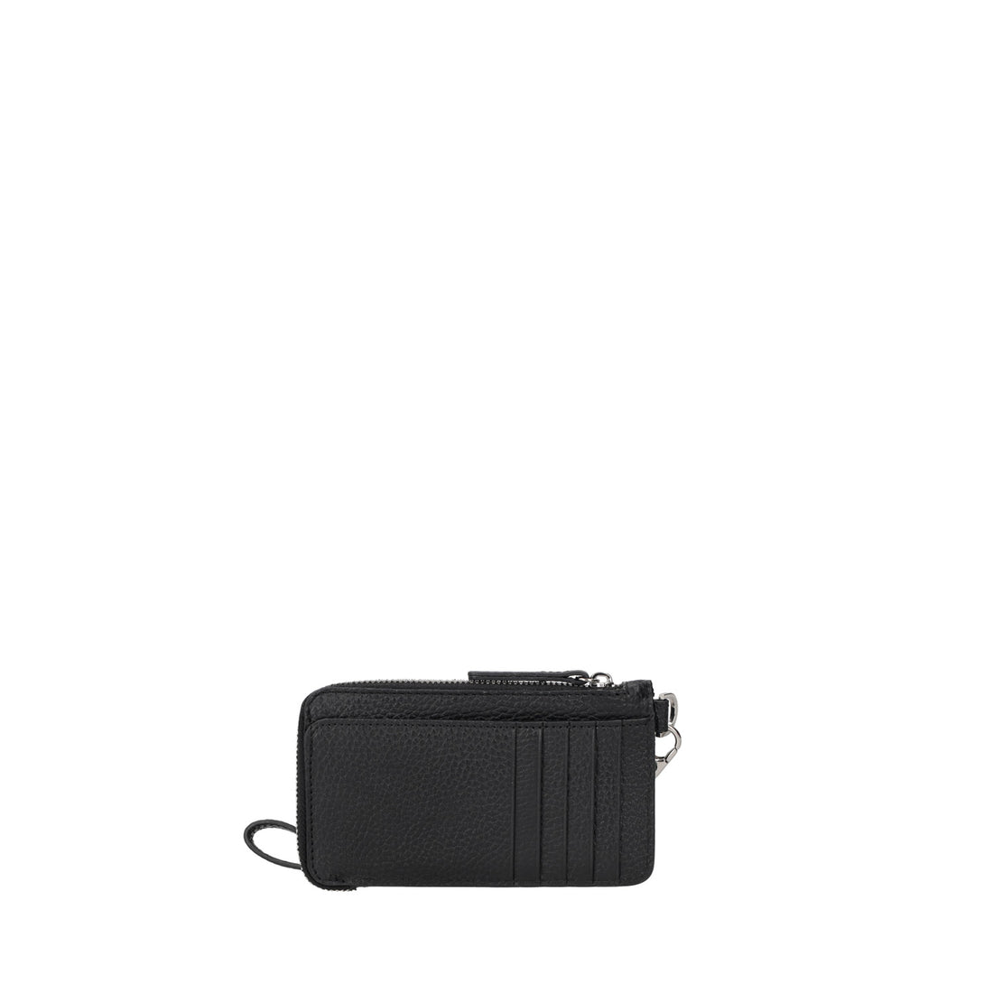 Portatessere con zip wallets colore nero