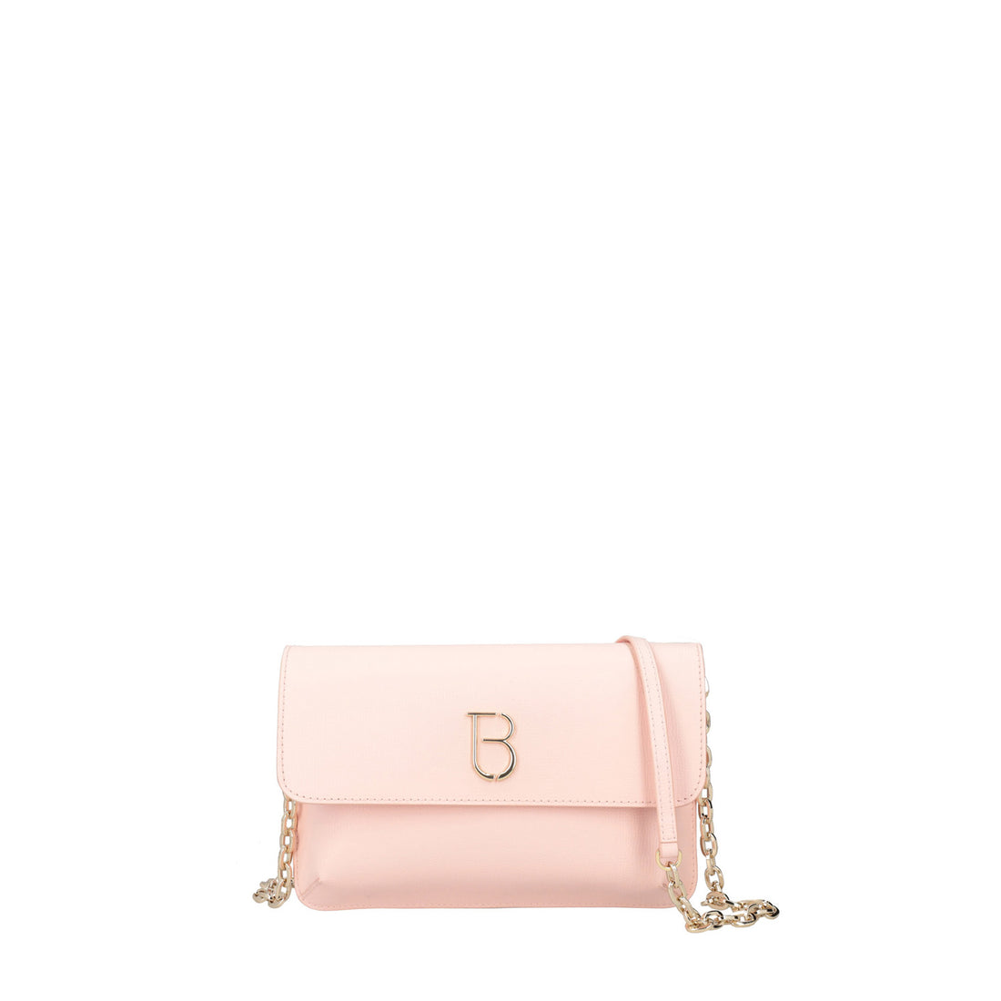 Pink Bianca Crossbody Bag With Golden Chain