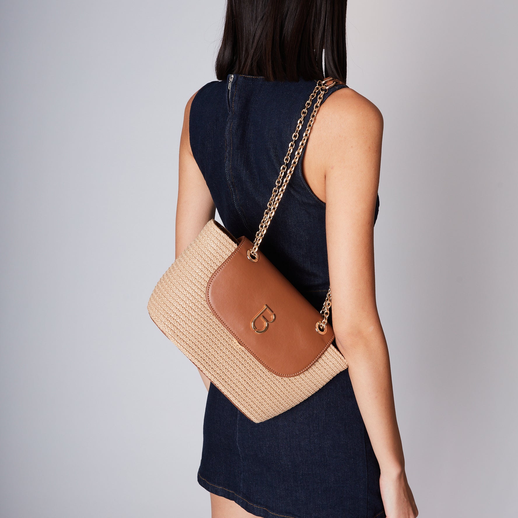 Tan Parigi Crossbody Bag With Flap