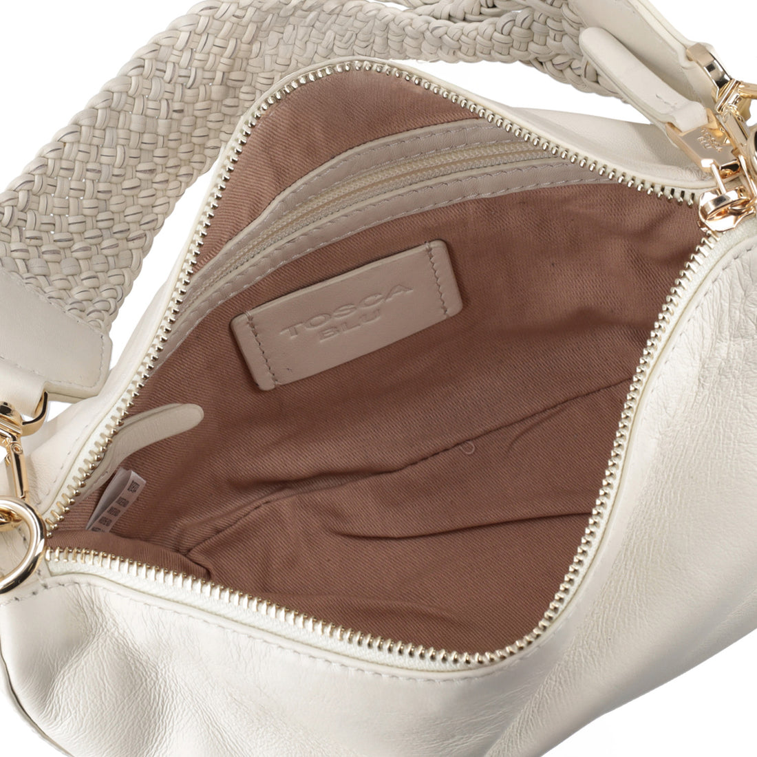 Biscuit Beatrice Crossbody Bag With Weaved Details