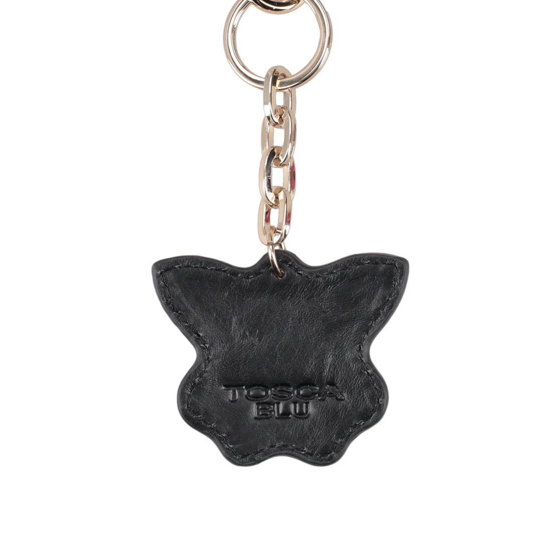 Black Rhinestone Butterfly Key Ring