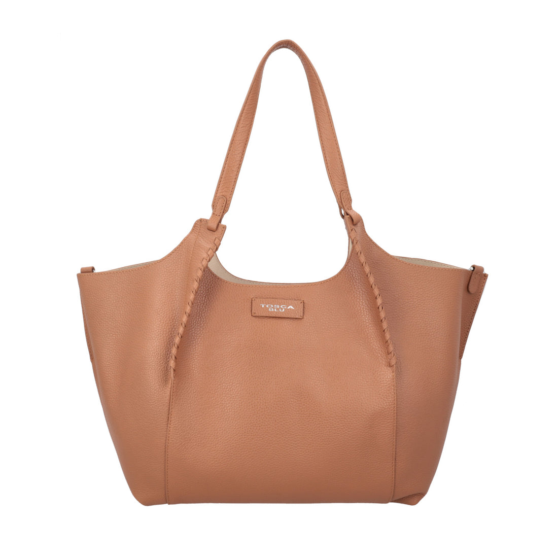Tan Large Bag Marcella With Weaving