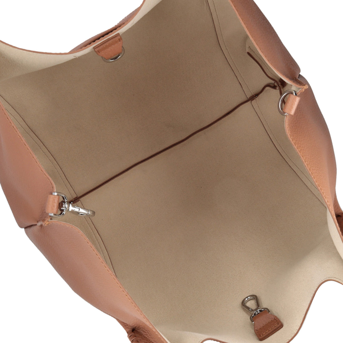 Tan Large Bag Marcella With Weaving