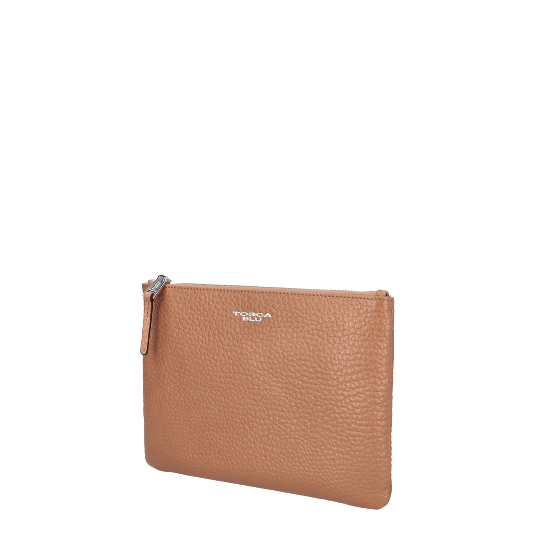 Tris clutch bag in Biscuit Citylife leather
