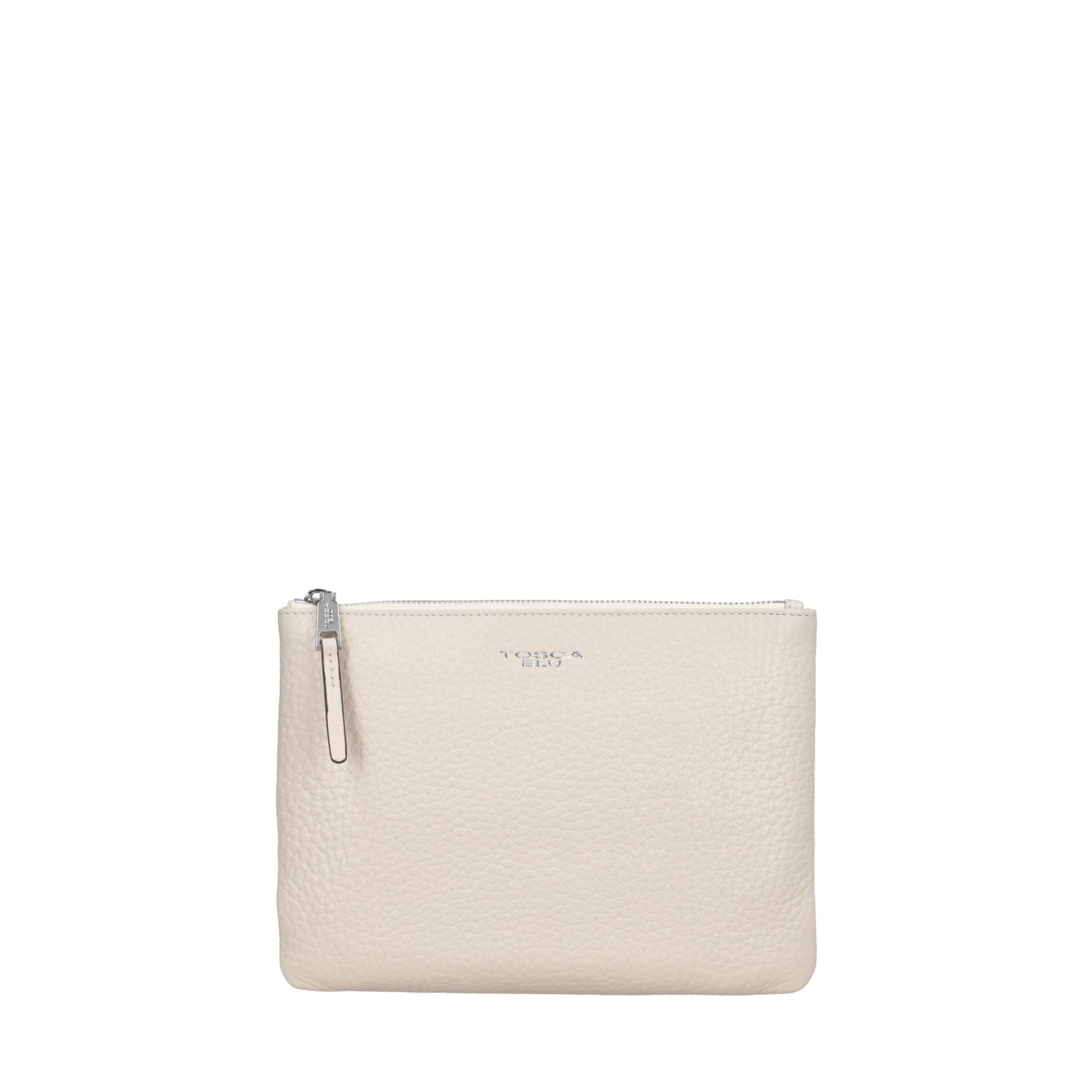 Tris pochette in pelle Citylife colore avorio