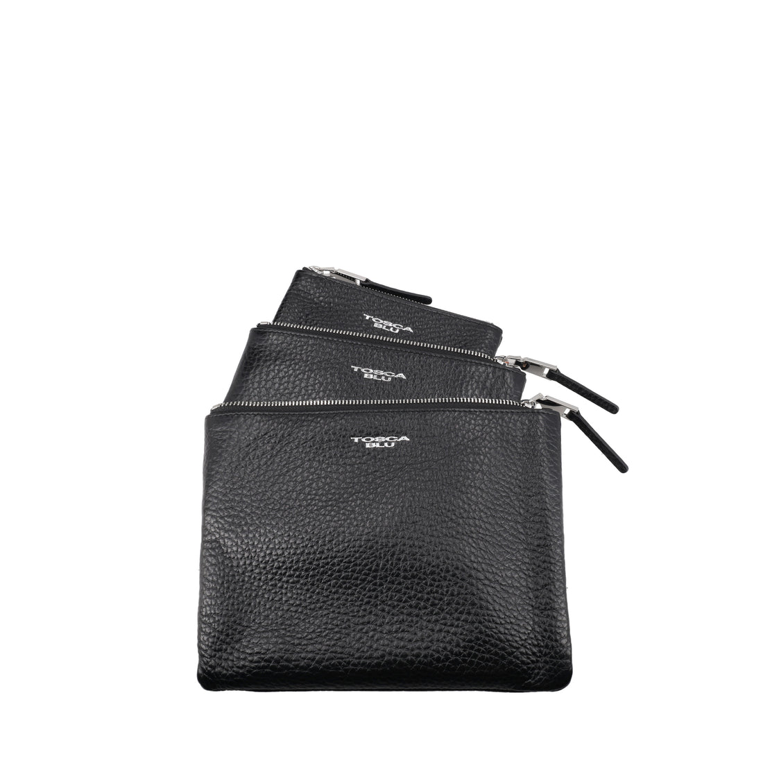 Tris clutch bag in black Citylife leather