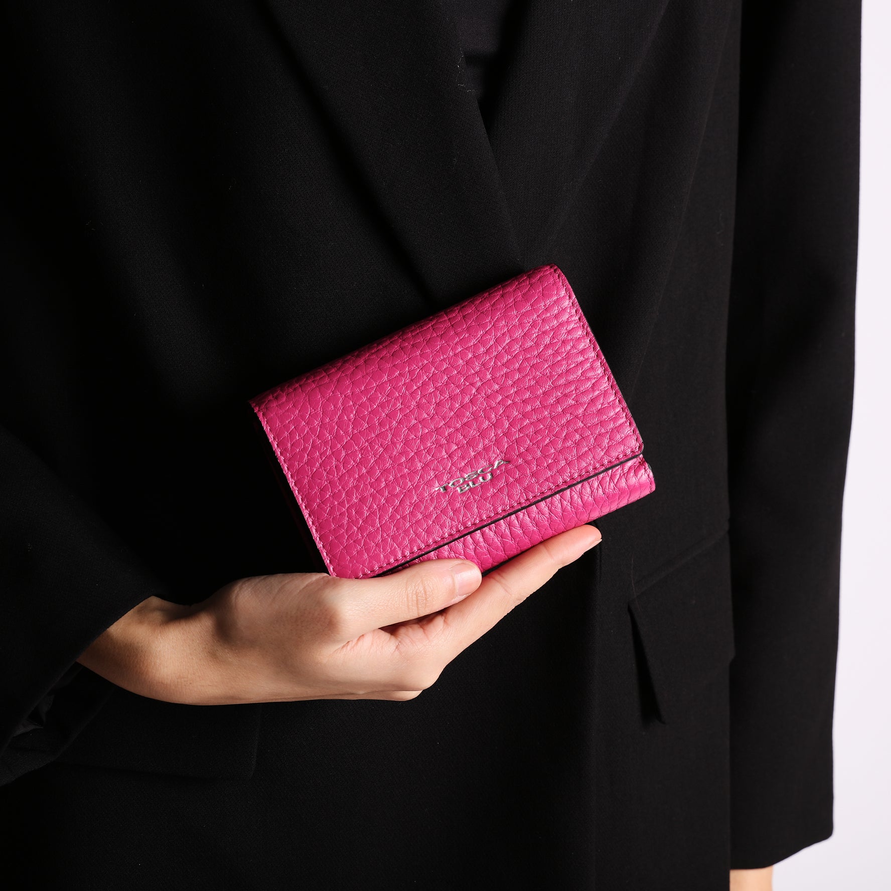 Medium Citylife wallet in fuchsia color