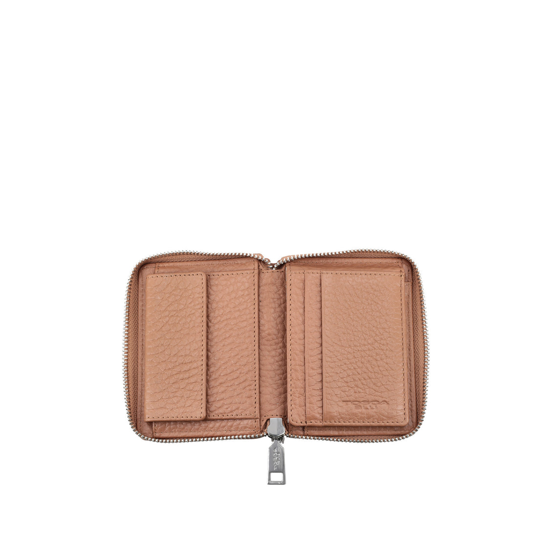 Portafoglio piccolo con zip Citylife colore biscotto