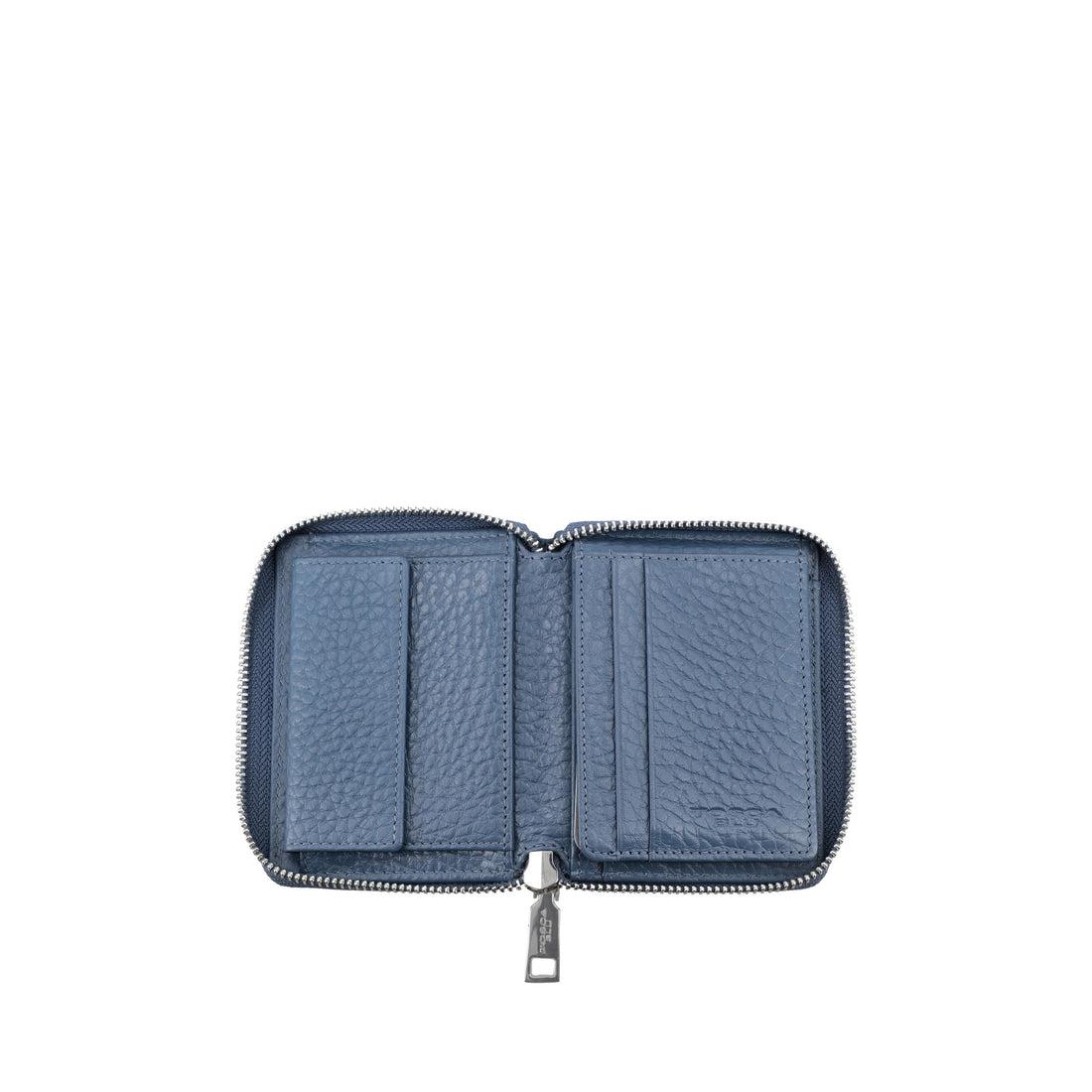 Portafoglio piccolo con zip Citylife colore blu