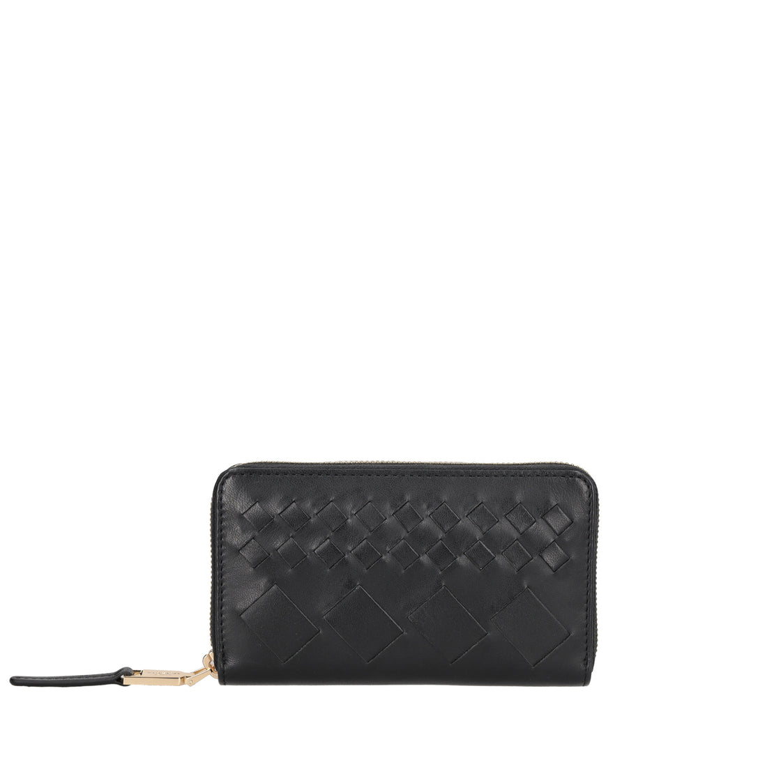 Portafoglio Milano in pelle con zip colore nero
