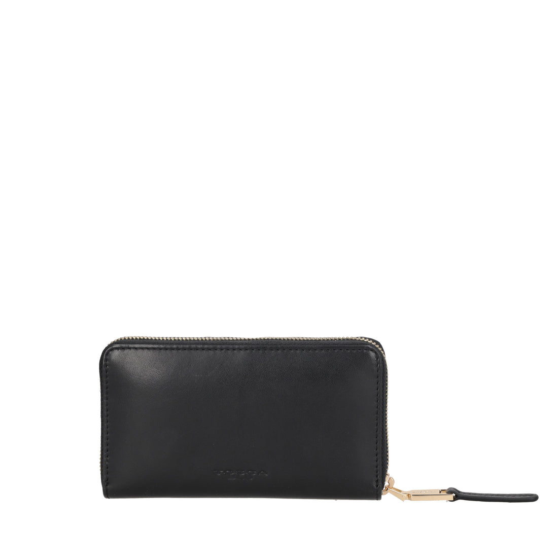 Portafoglio Milano in pelle con zip colore nero