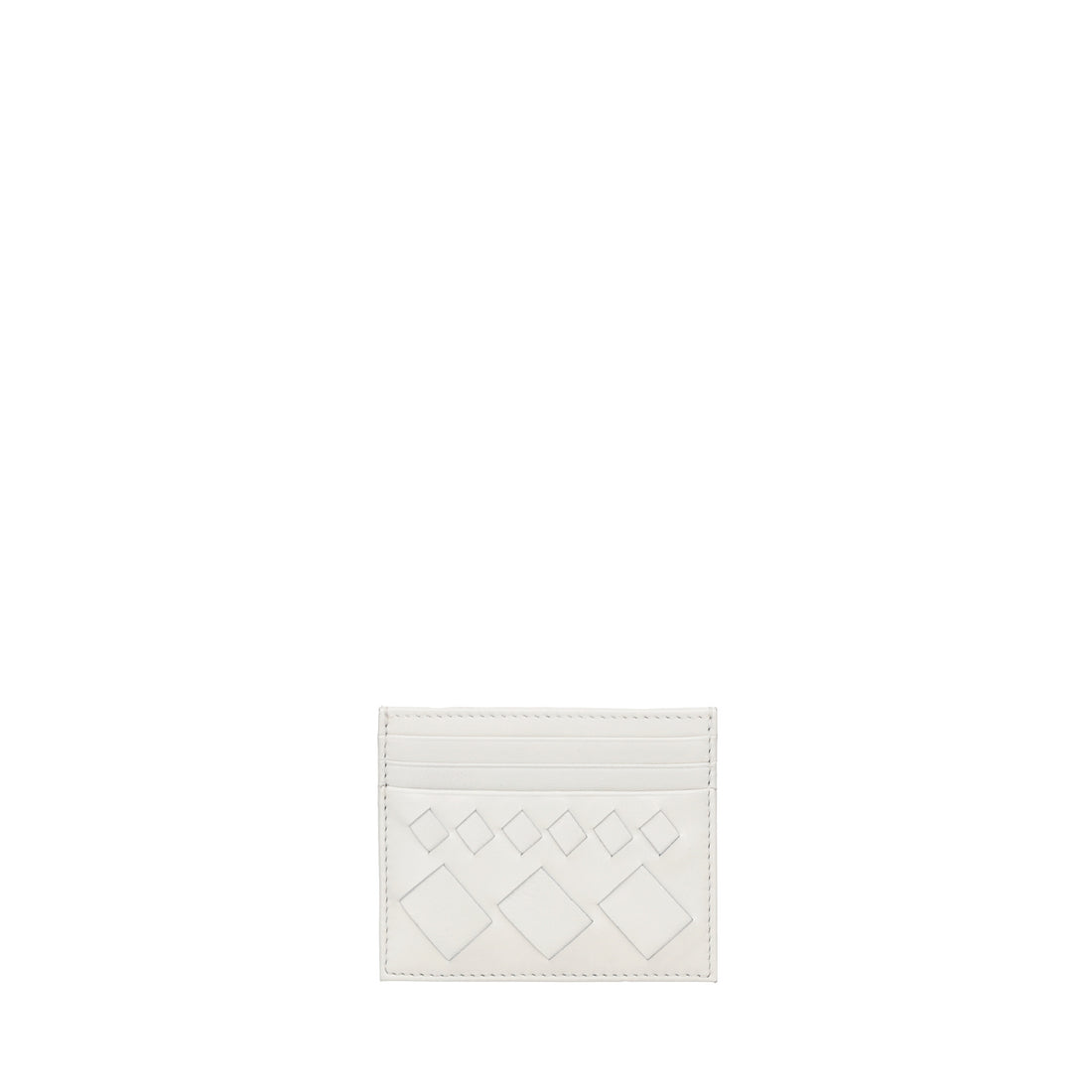Portatessere in pelle Milano colore bianco