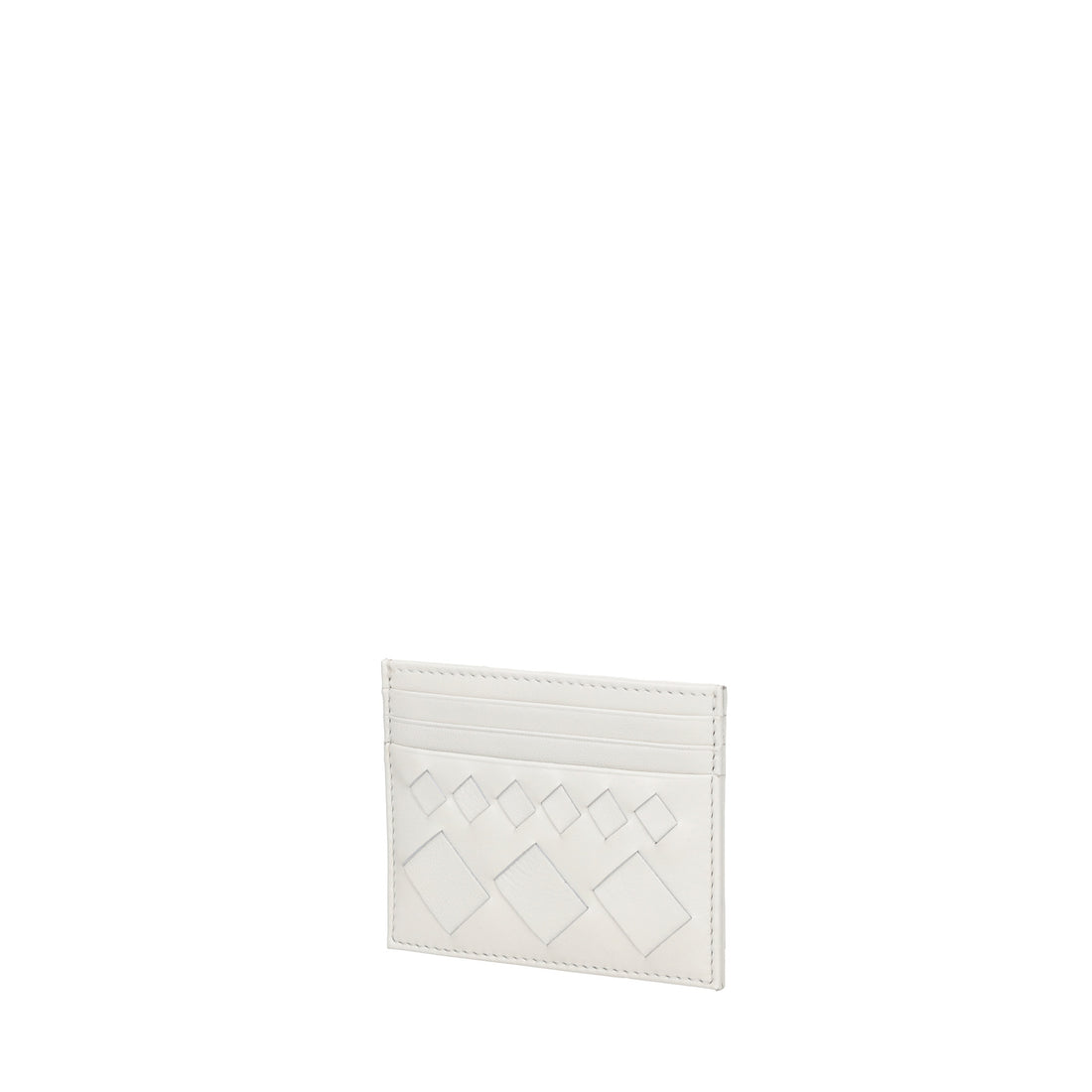 Portatessere in pelle Milano colore bianco