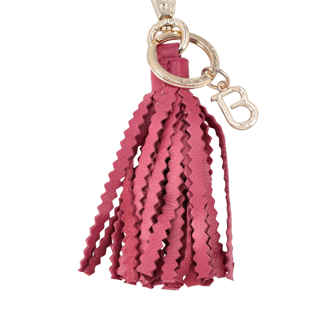 Portachiavi Africa in pelle colore fucsia