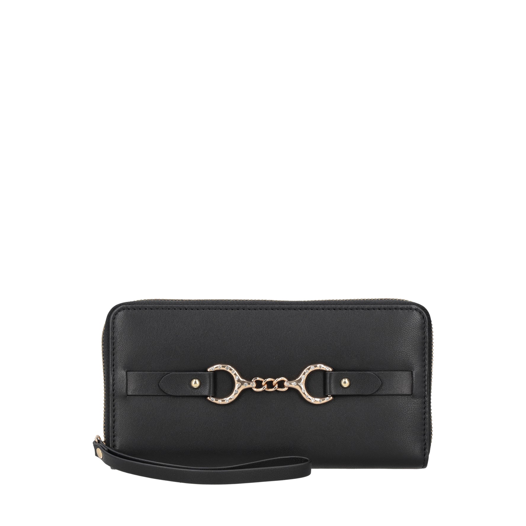 Portafoglio zip around Capri colore nero