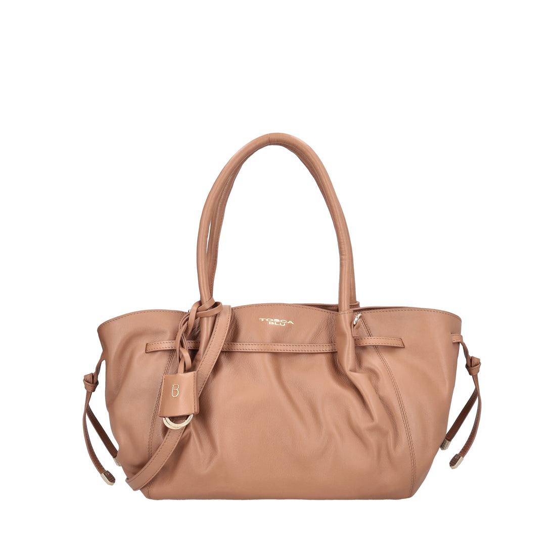 Borsa a mano Sidney in pelle colore biscotto