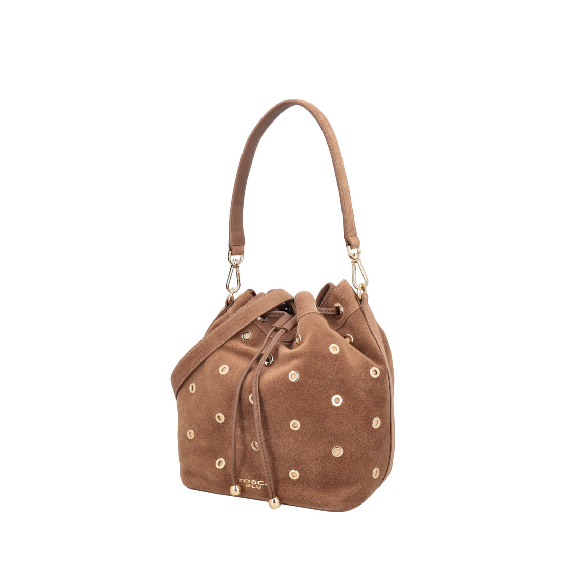 Secchiello Dubai in suede colore biscotto