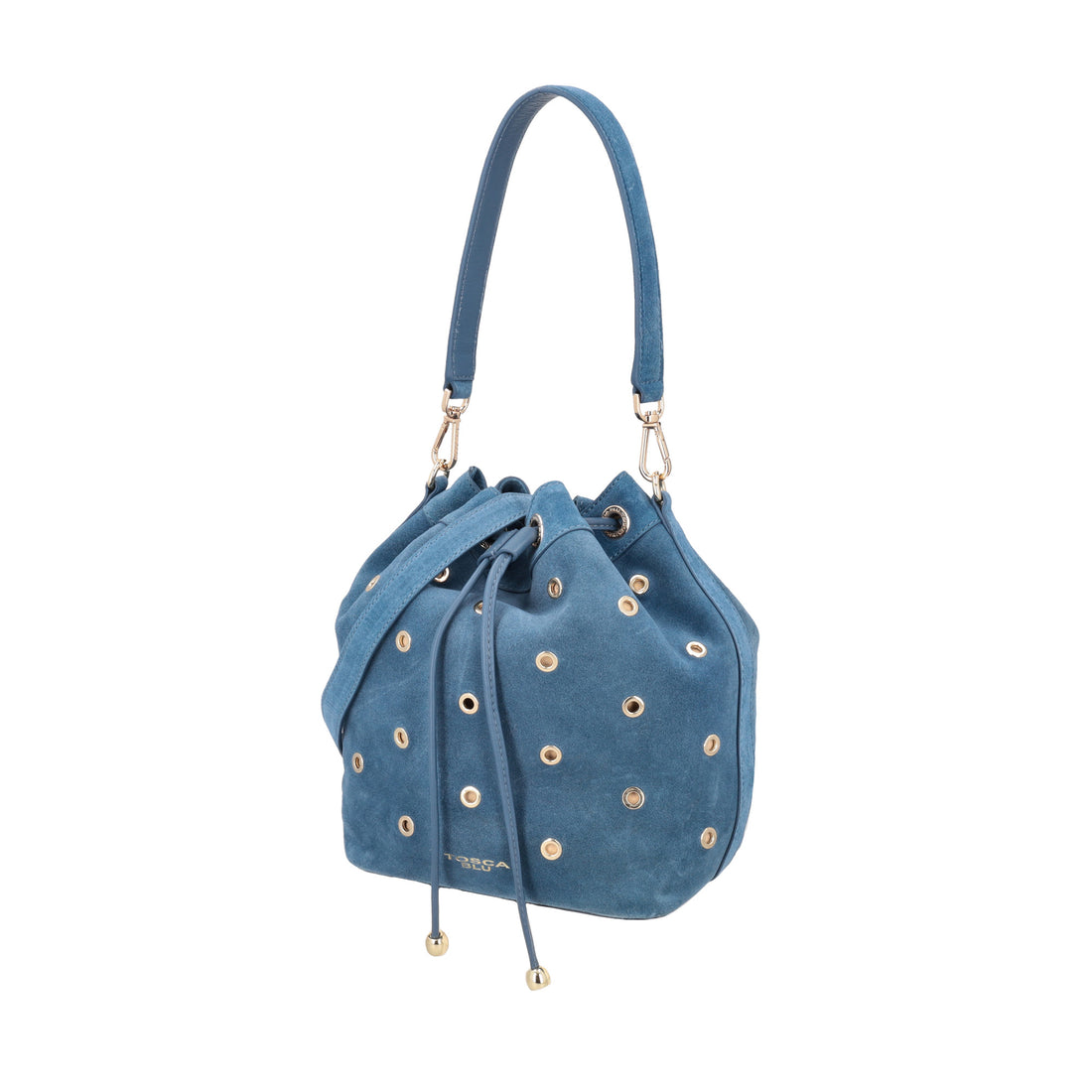 Secchiello Dubai in suede colore blu