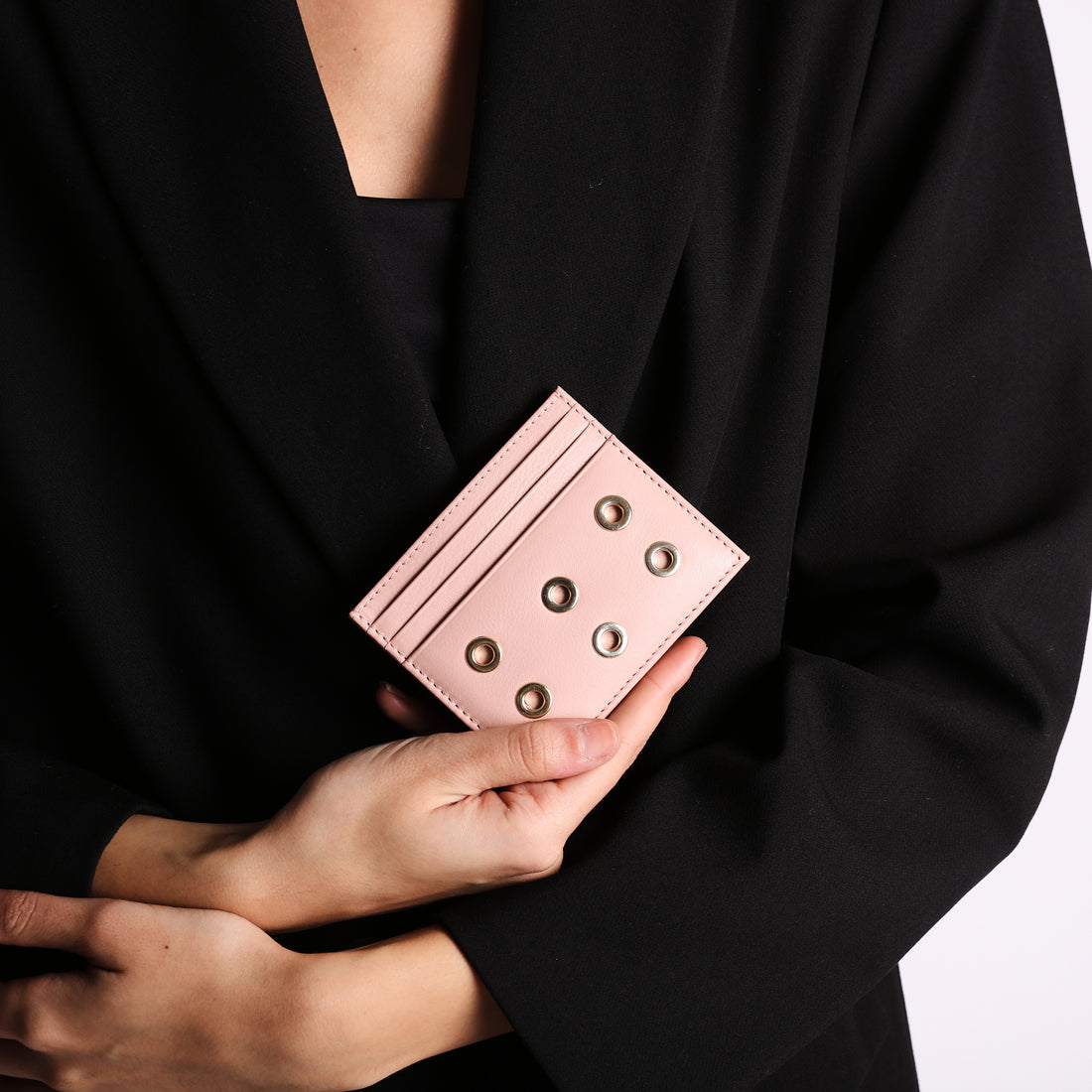 Portatessere in pelle Dubai colore rosa