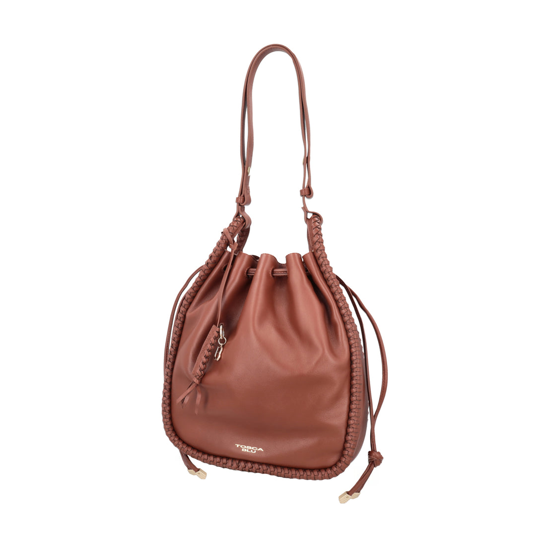 Secchiello in pelle Lisbona colore cuoio