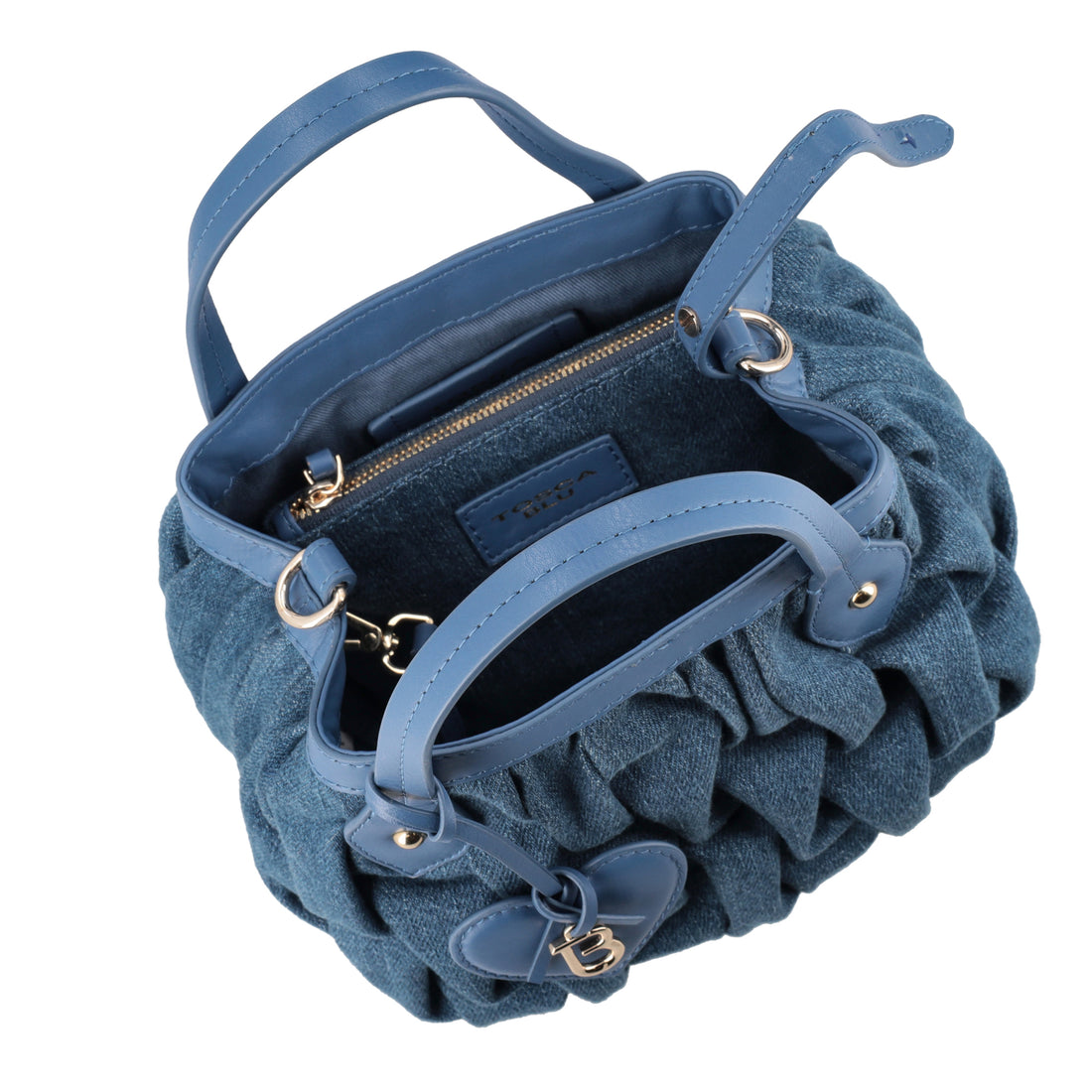 Borsa a mano mini Brooklyn colore blu