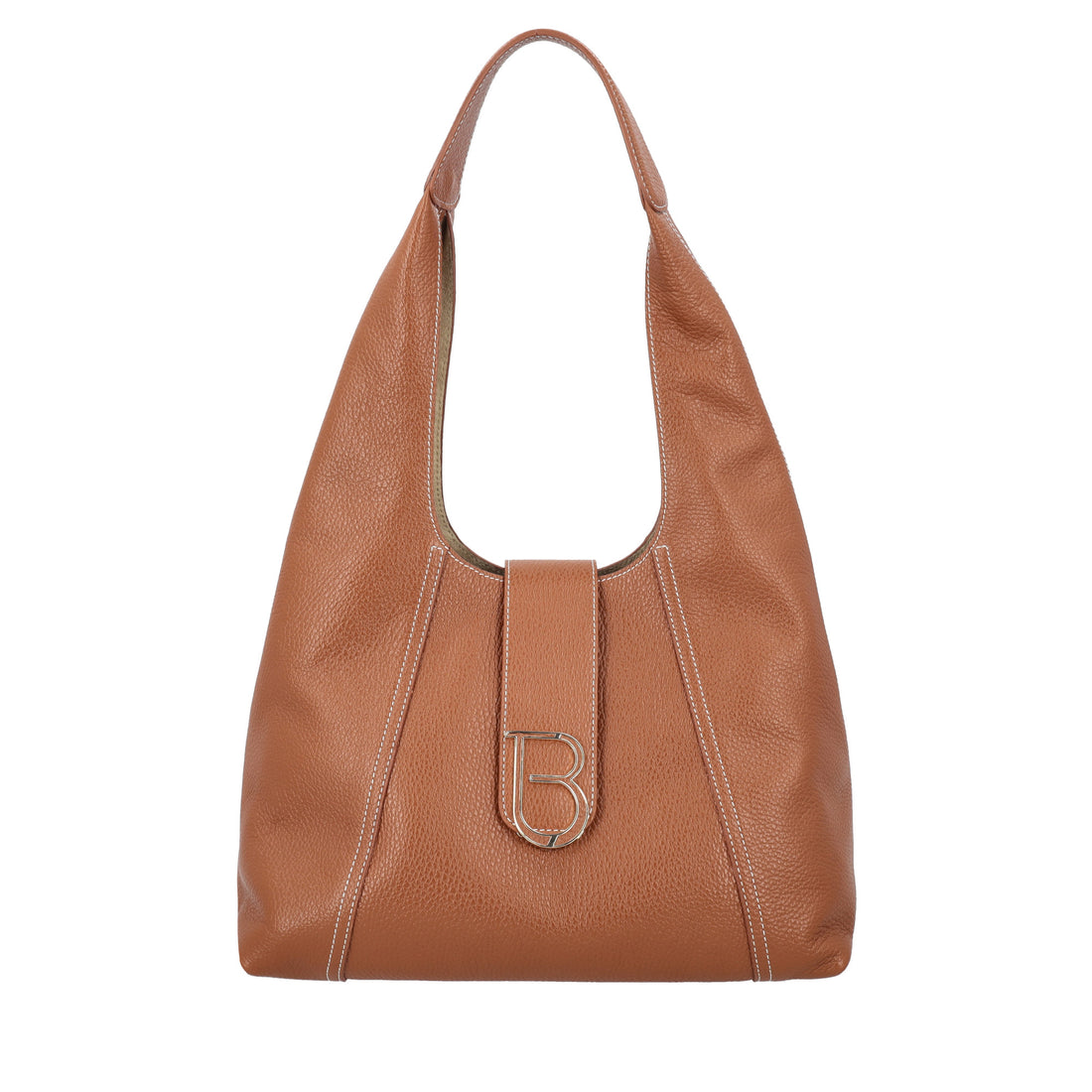 Borsa a spalla in pelle Brera colore cuoio