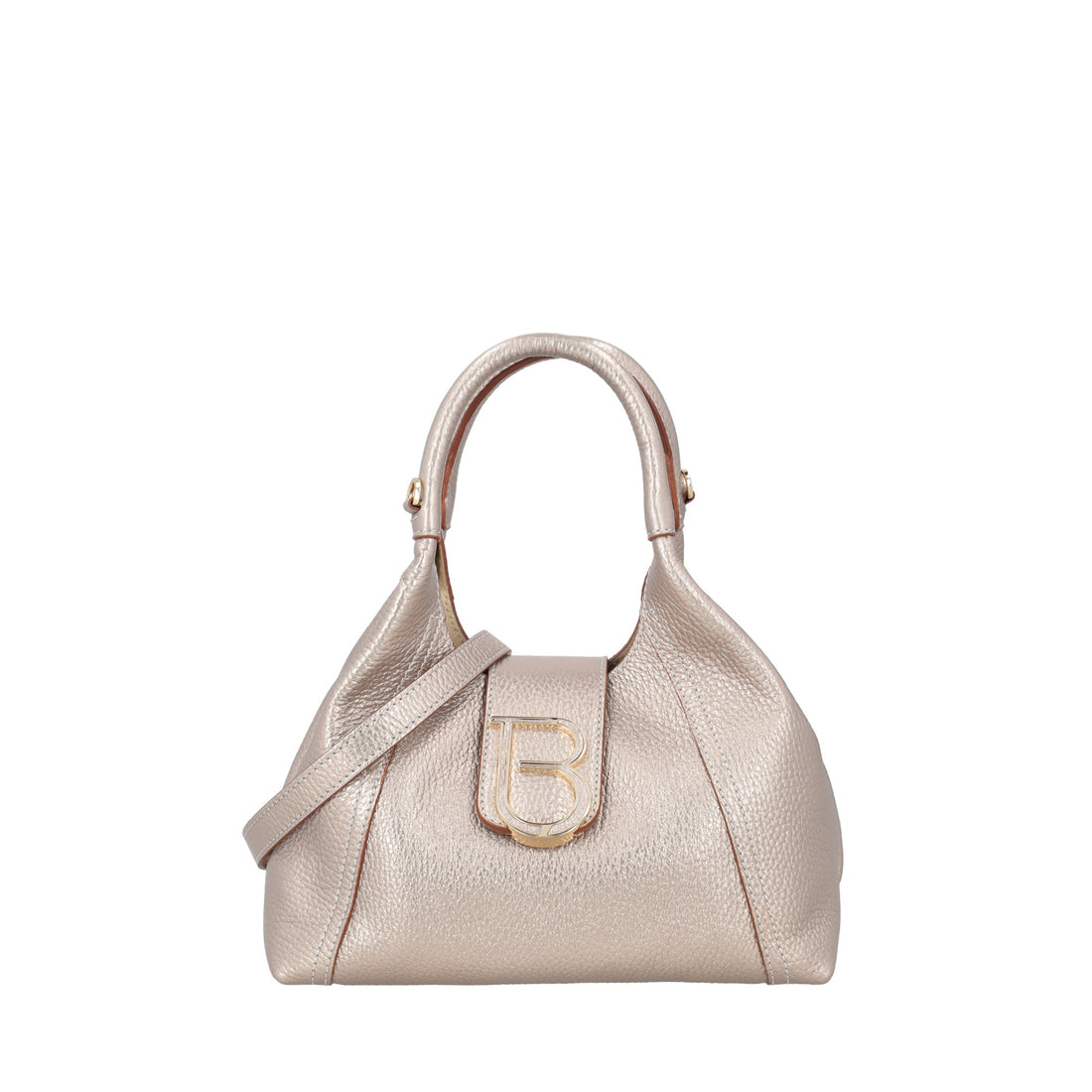 Mini handbag in gold Brera leather