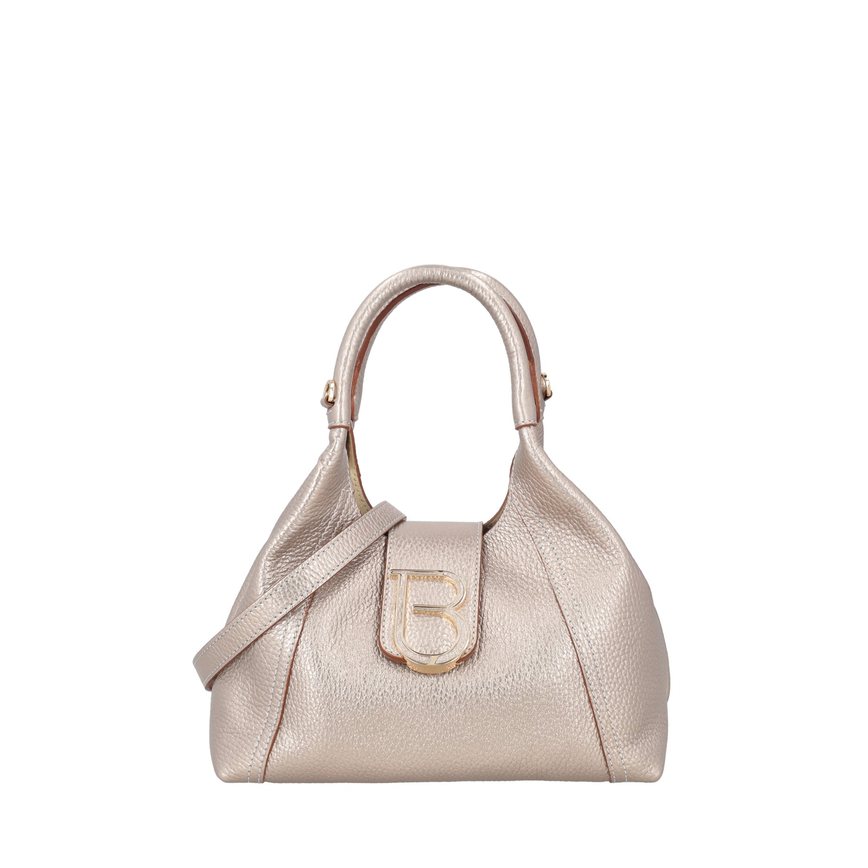 Borsa a mano mini in pelle Brera colore oro