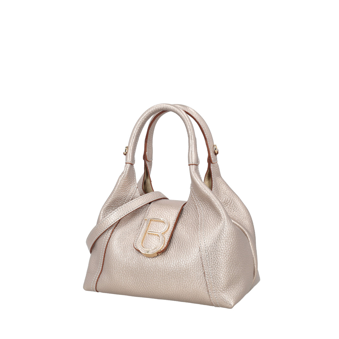 Mini handbag in gold Brera leather