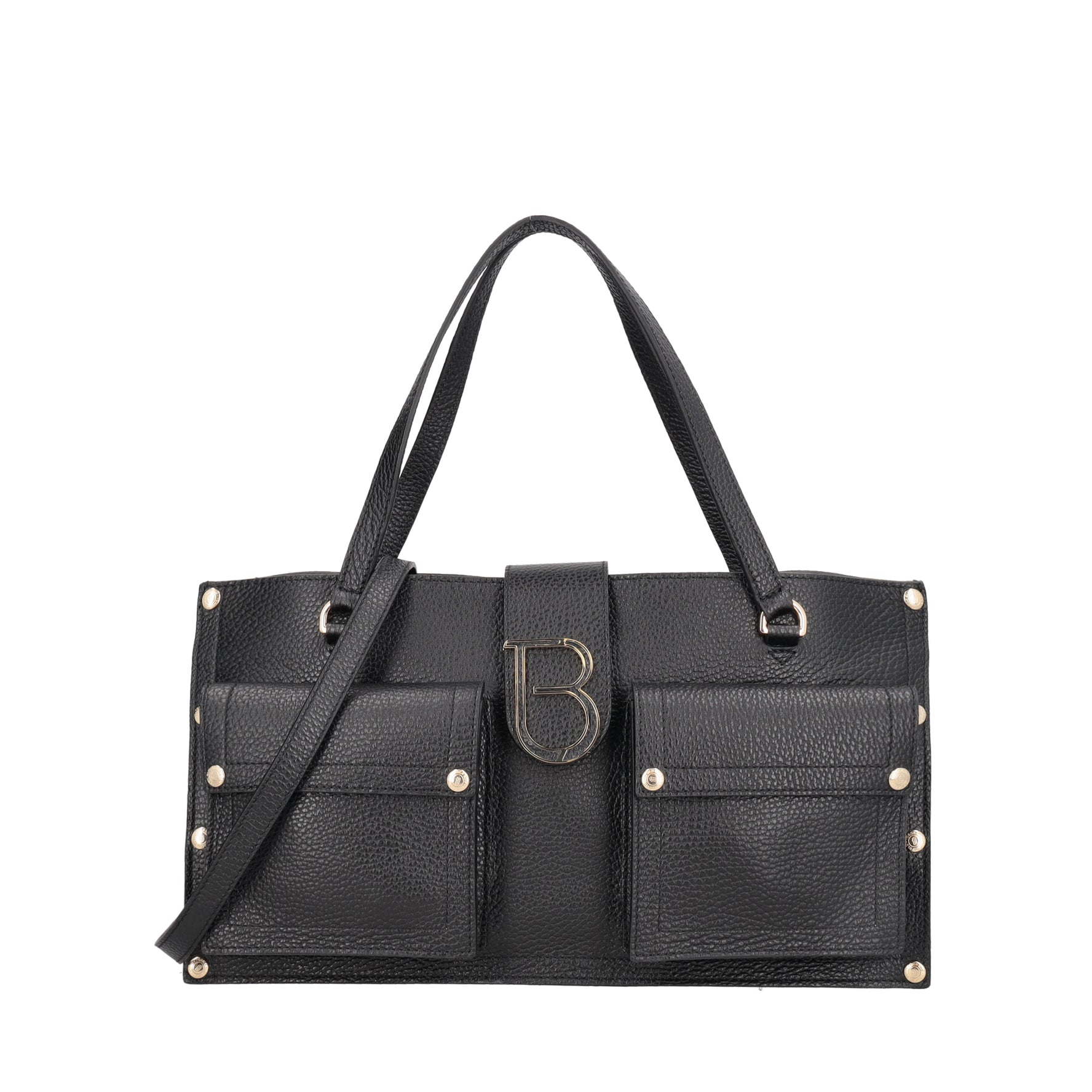 Borsa a mano grande Elodie bag con tasche colore nero