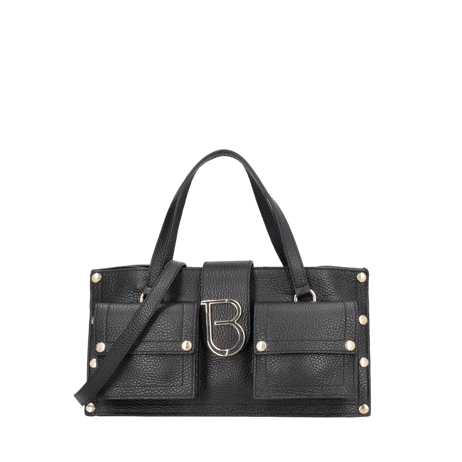 Borsa a mano Elodie con tasche colore nero
