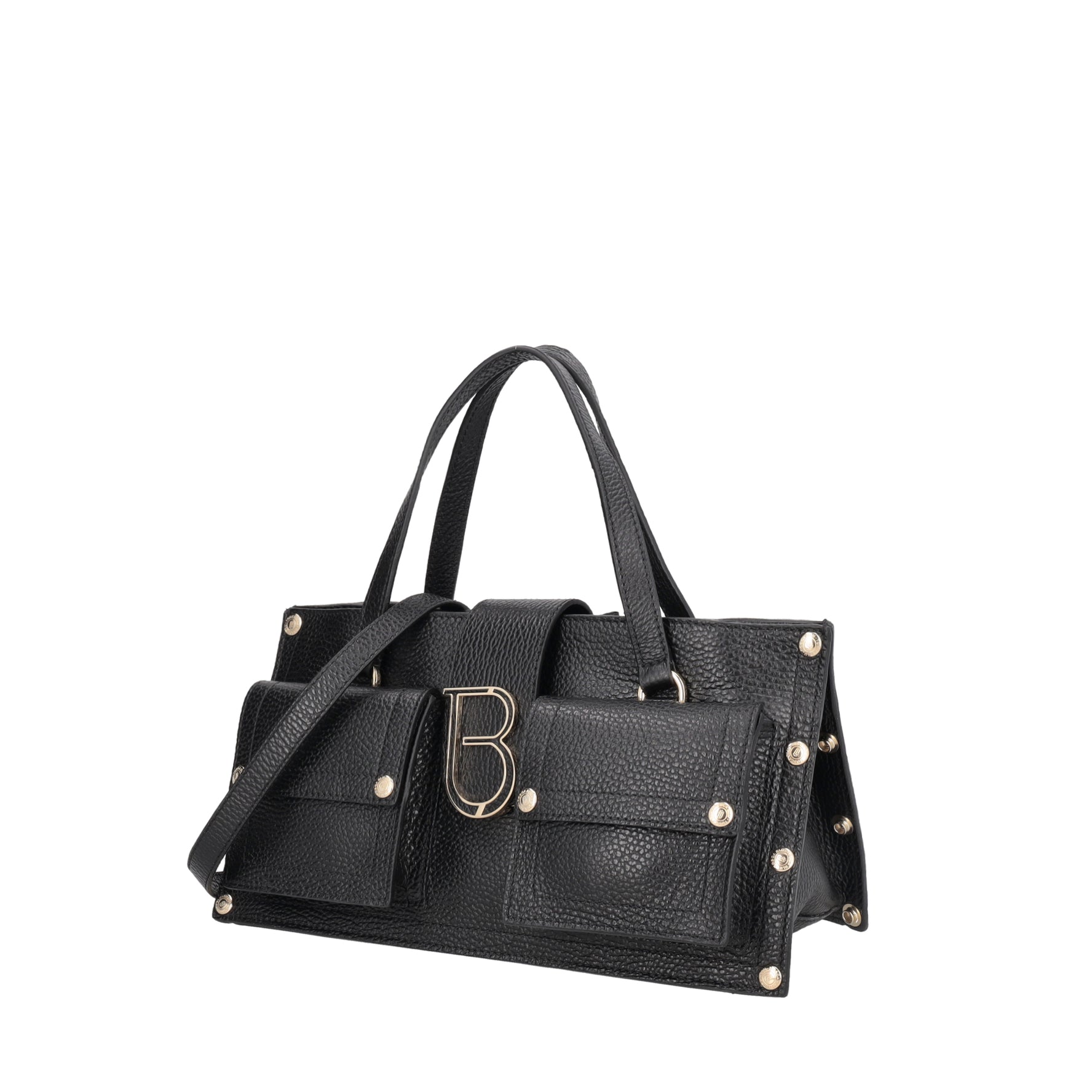 Borsa a mano Elodie con tasche colore nero