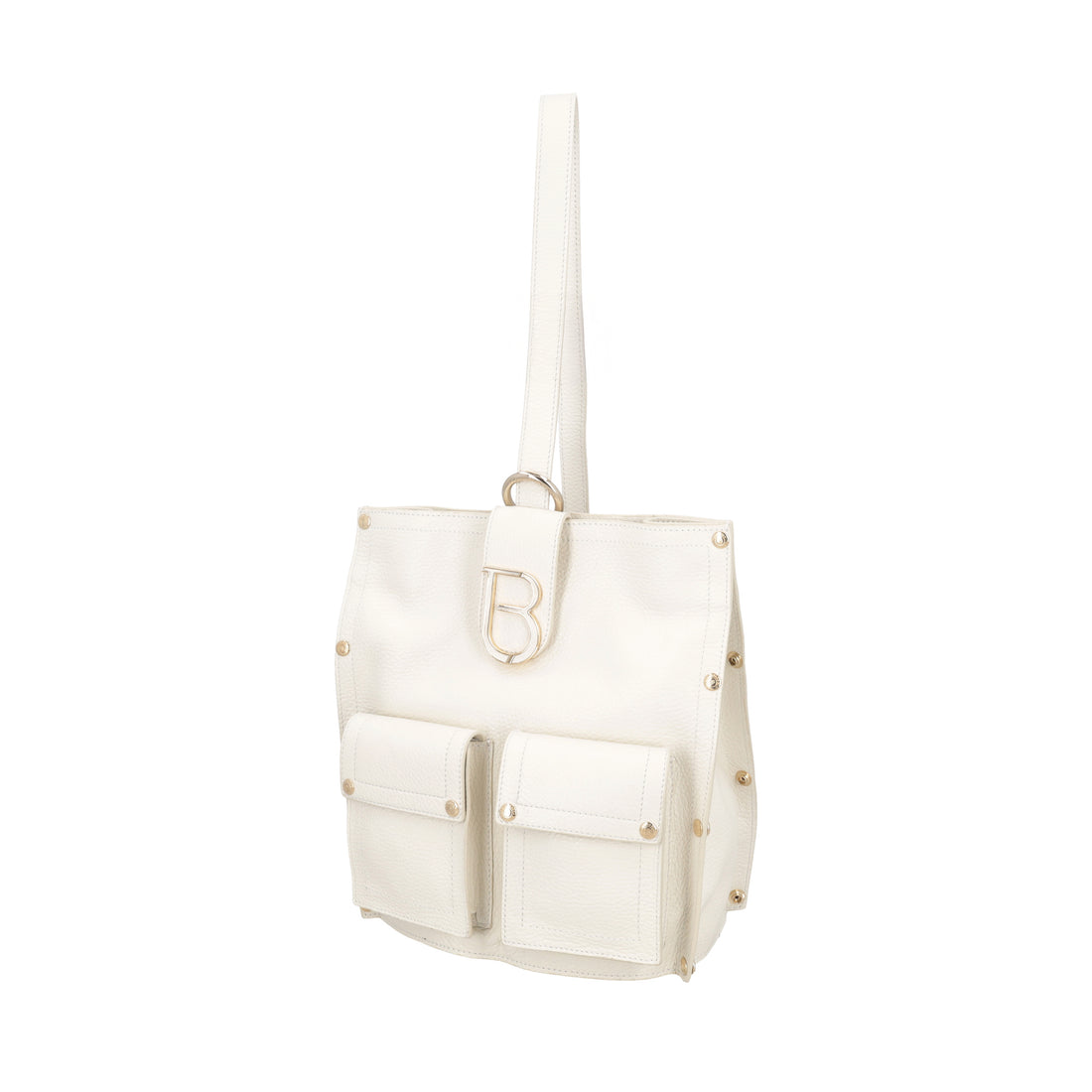 Zaino monospalla Elodie in pelle colore avorio