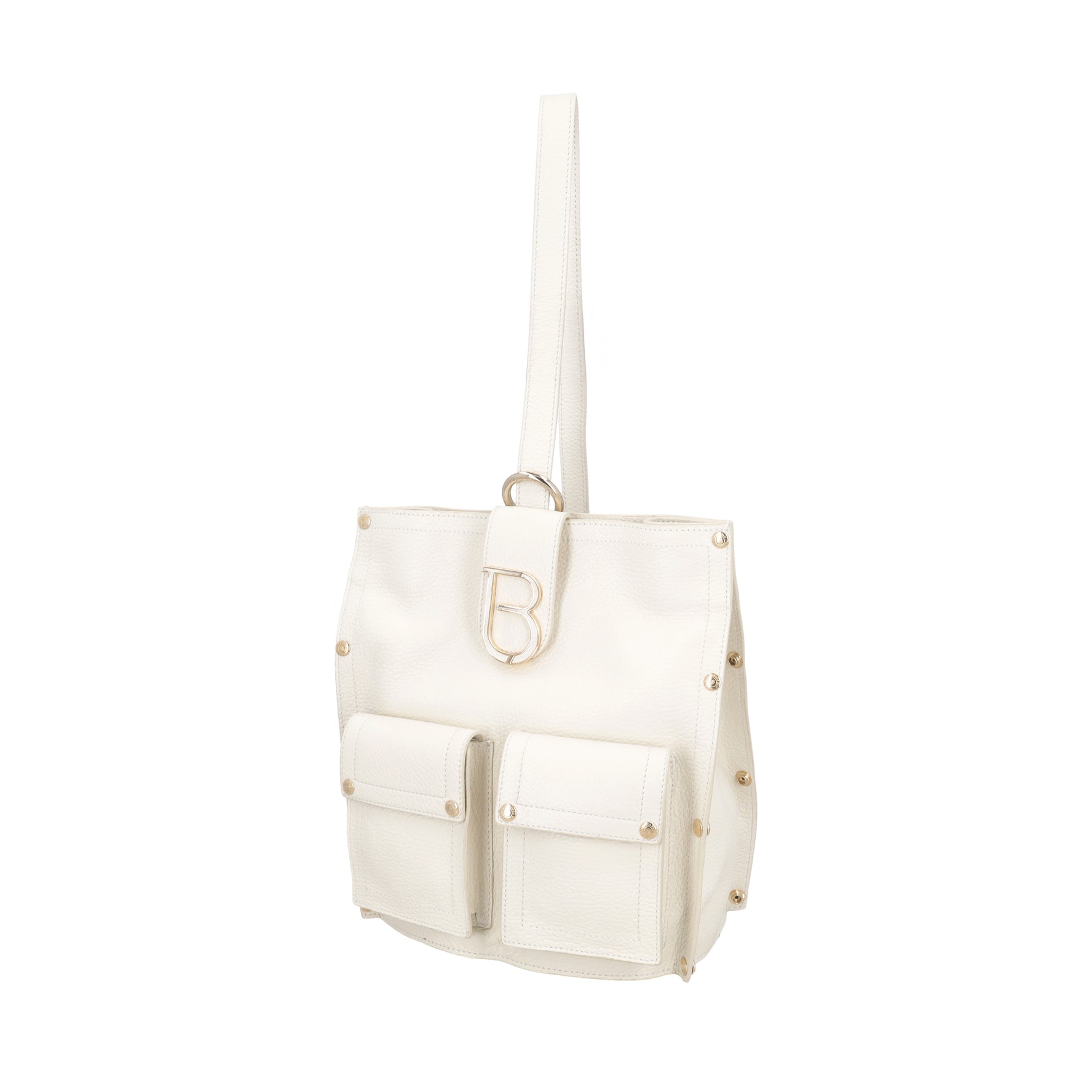 Zaino monospalla Elodie in pelle colore avorio