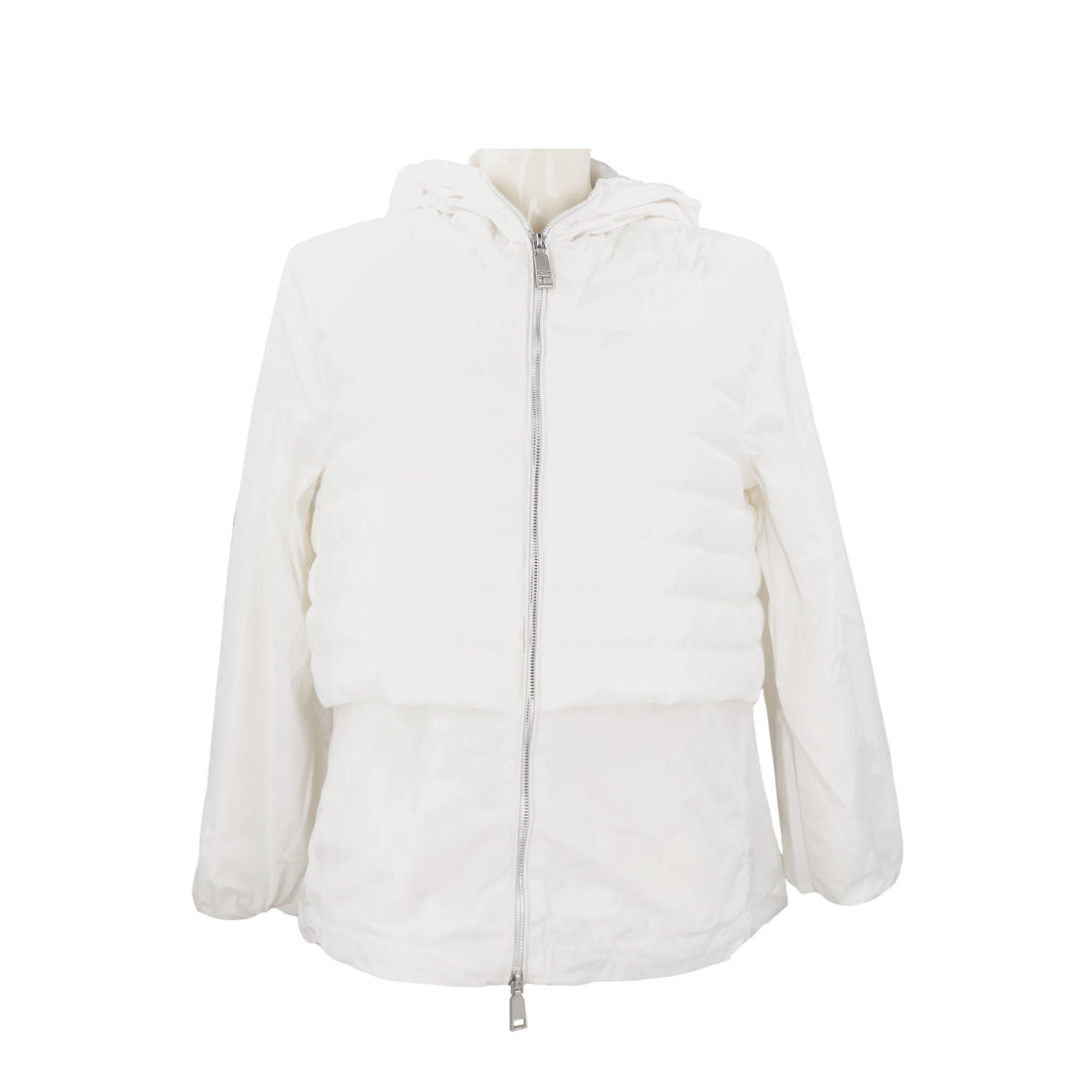 Piumino leggero bimateriale Te' Matcha colore bianco