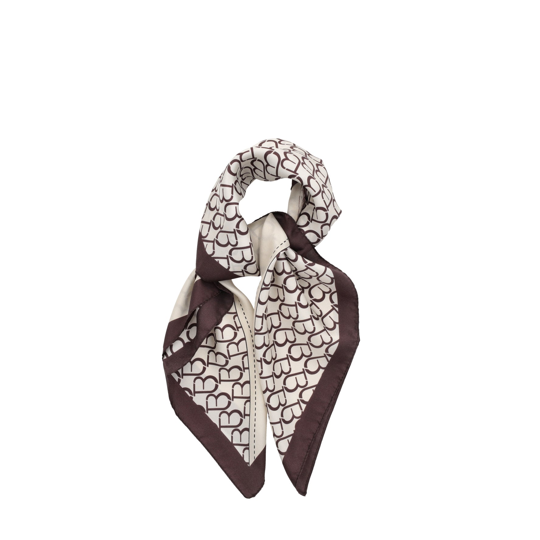 Foulard Formentera in seta colore testa di moro