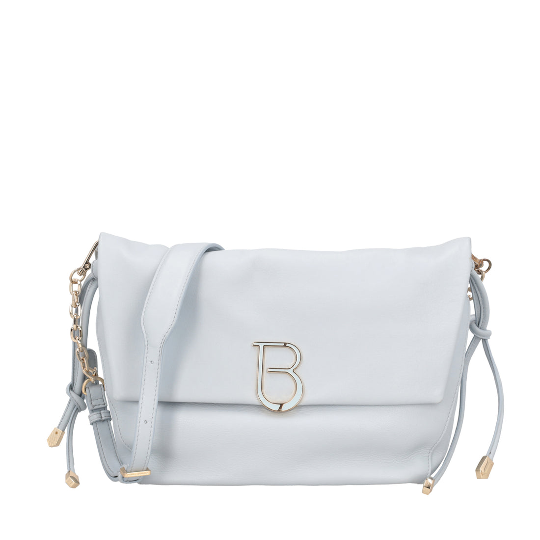 Paris shoulder bag in light blue leather