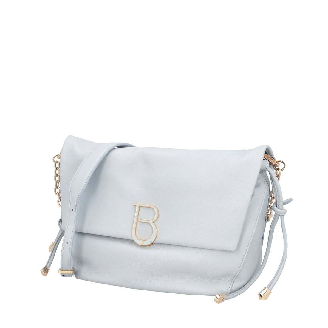 Paris shoulder bag in light blue leather
