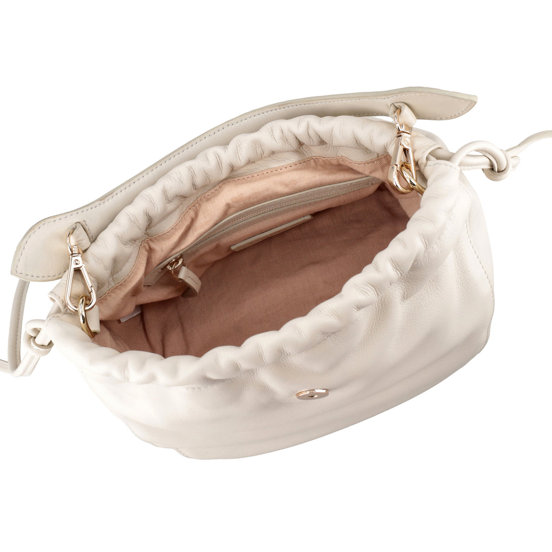 Secchiello in pelle Paris colore avorio