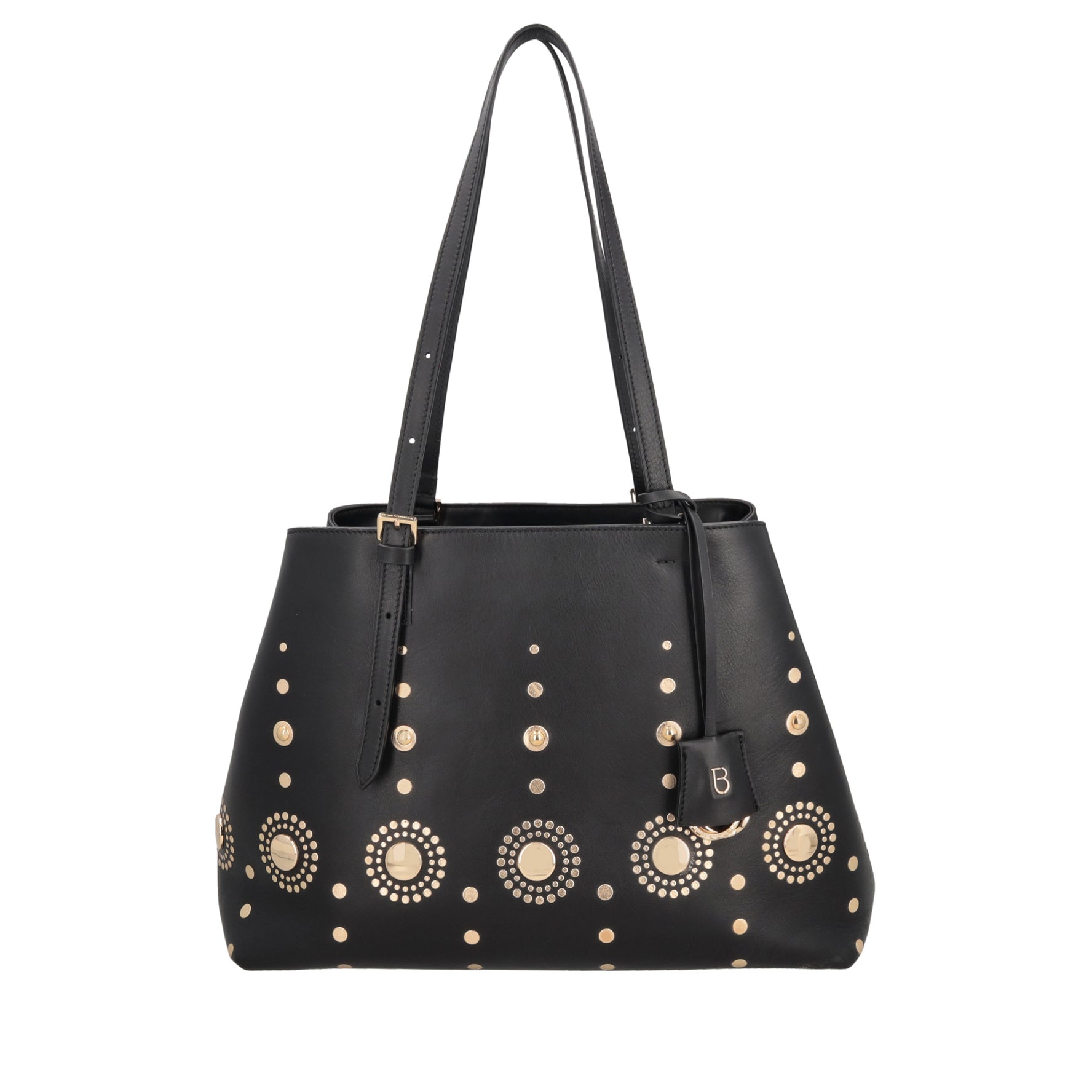 Shopping bag Ibiza con borchie colore nero