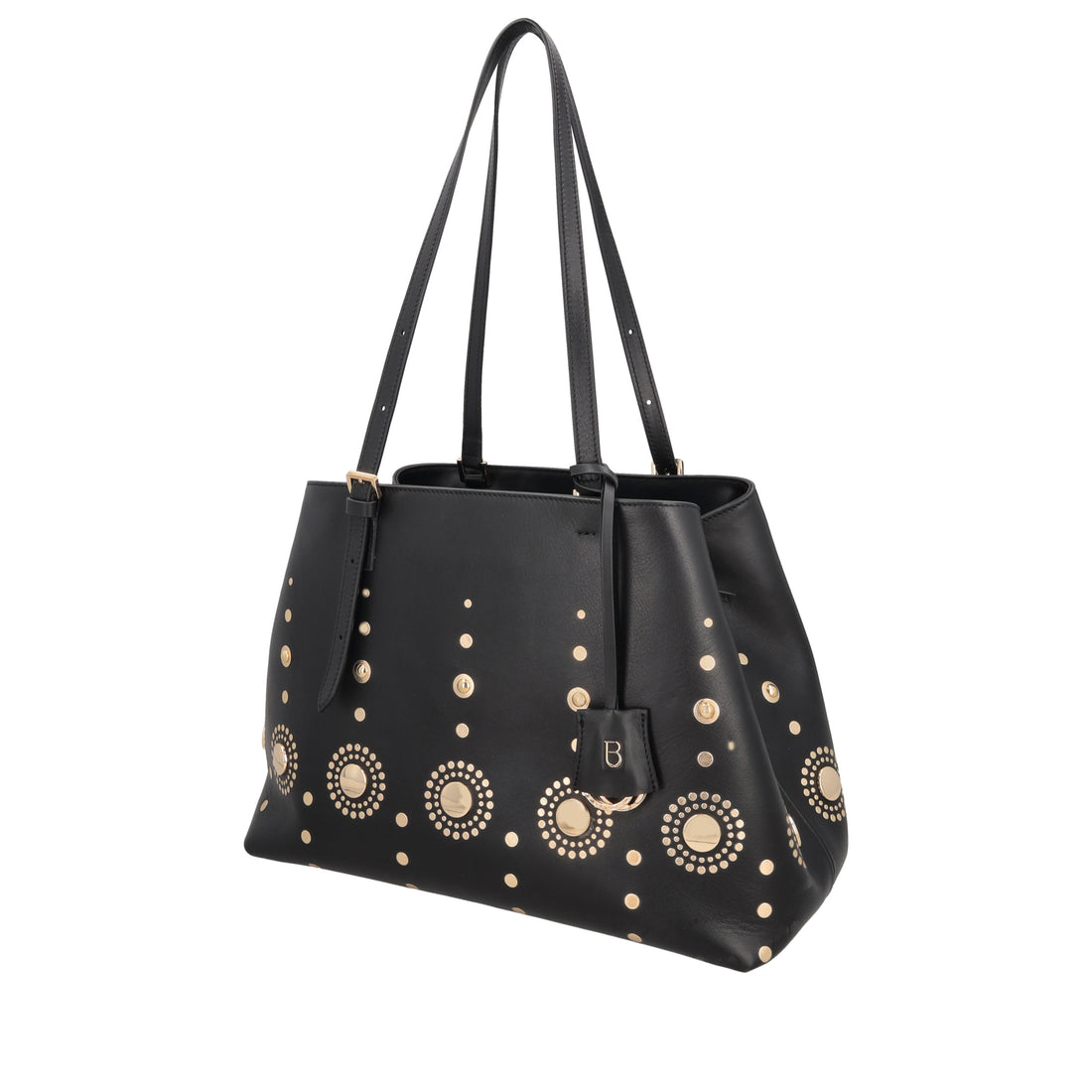 Ibiza shopping bag with black studs