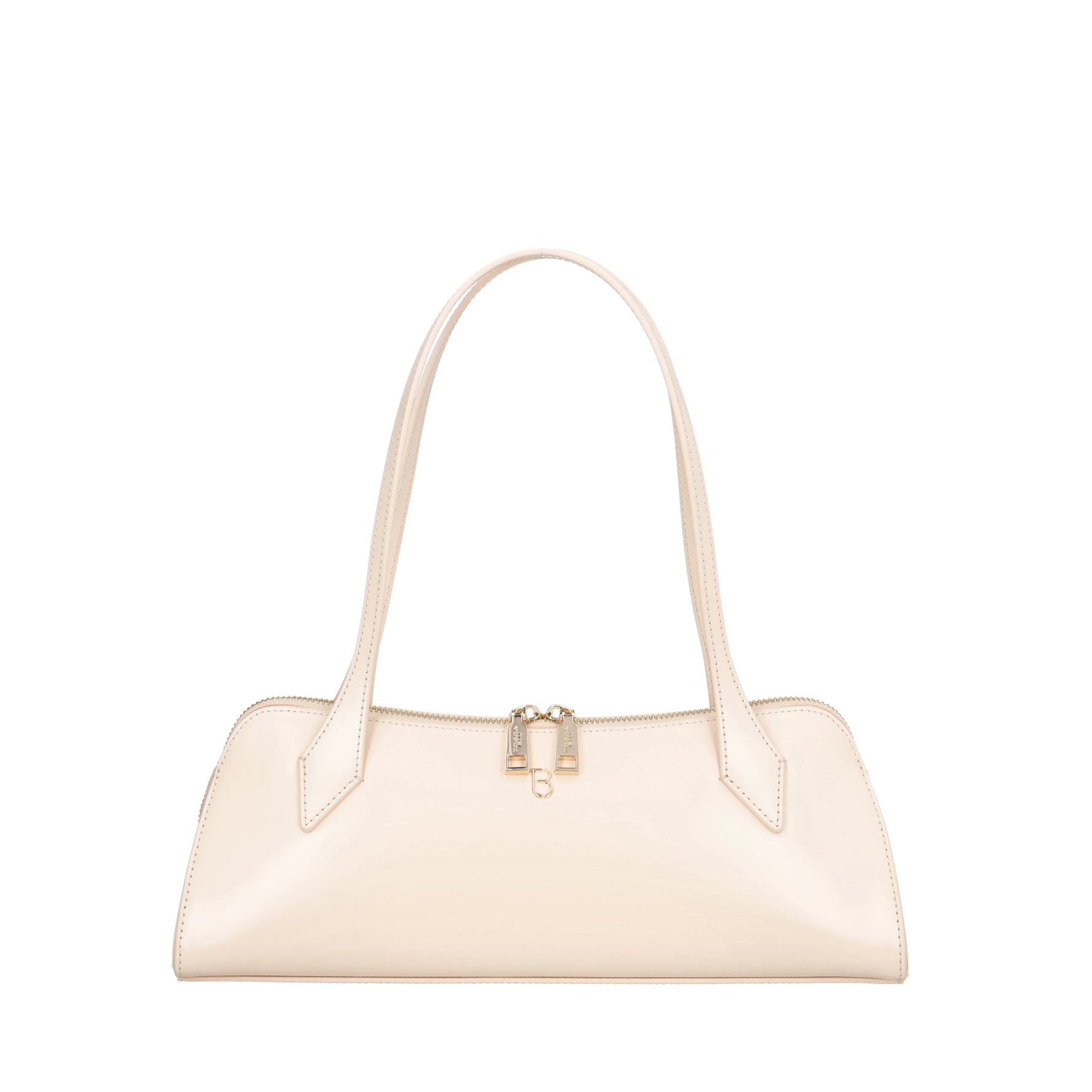 Hollywood shoulder bag in ivory leather