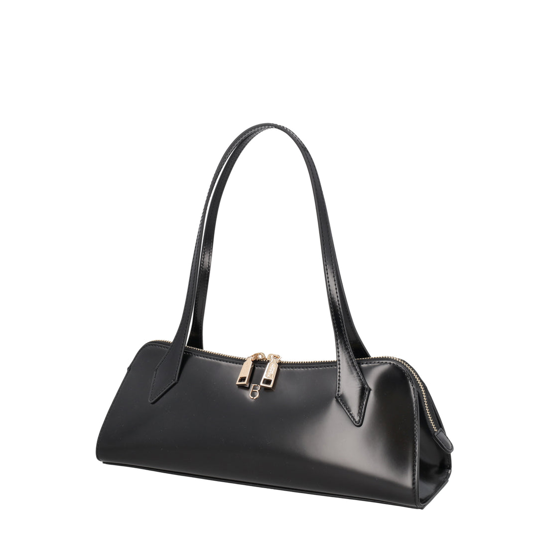 Borsa a spalla Hollywood in pelle colore nero