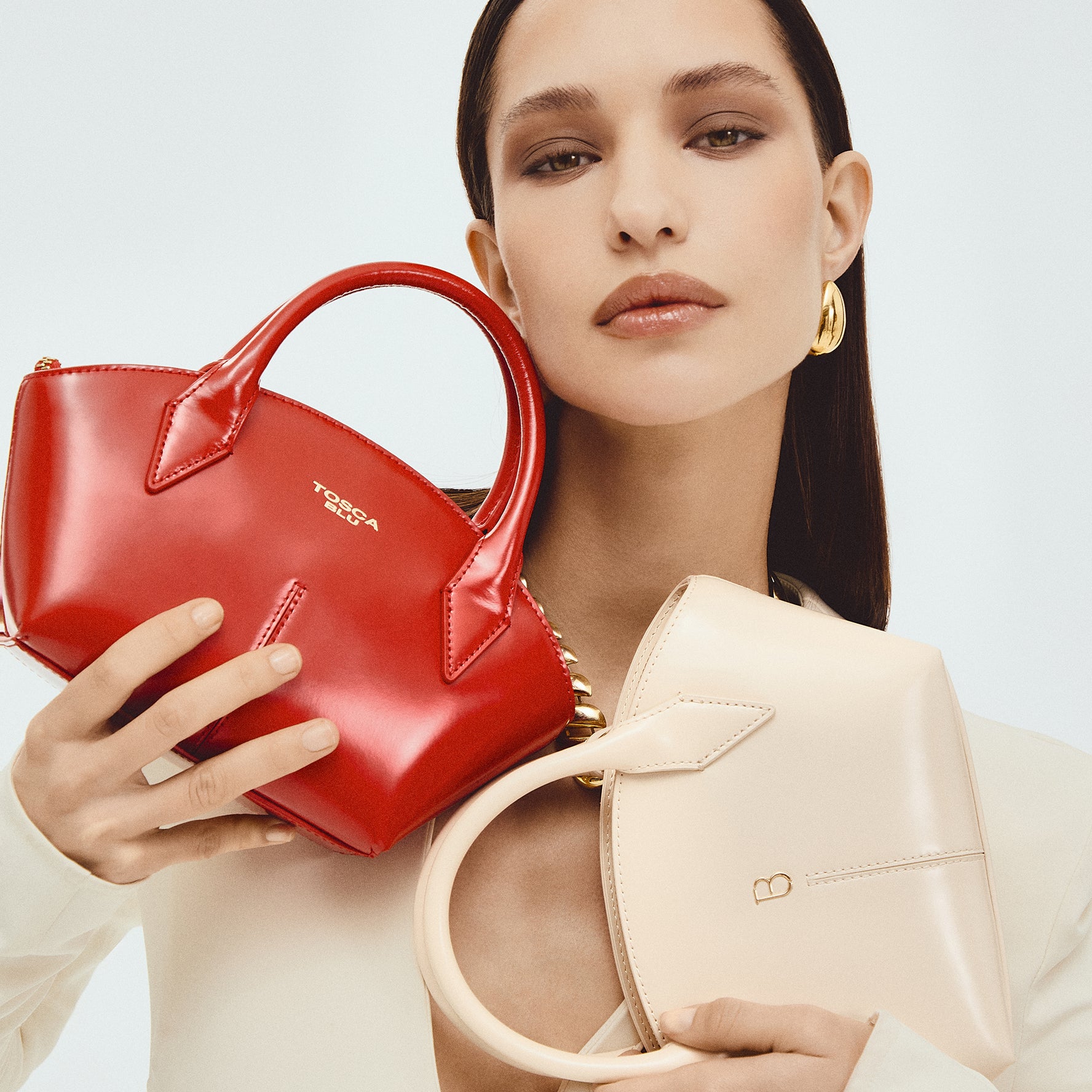 Mini Hollywood handbag red color
